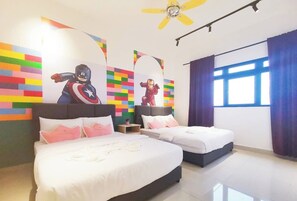 3 chambres, fer et planche à repasser, Wi-Fi, draps fournis