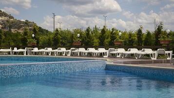 Indoor pool, seasonal outdoor pool