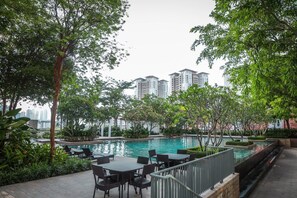 Outdoor pool - Straits quay marina stay (Seri Tanjung Pinang)
