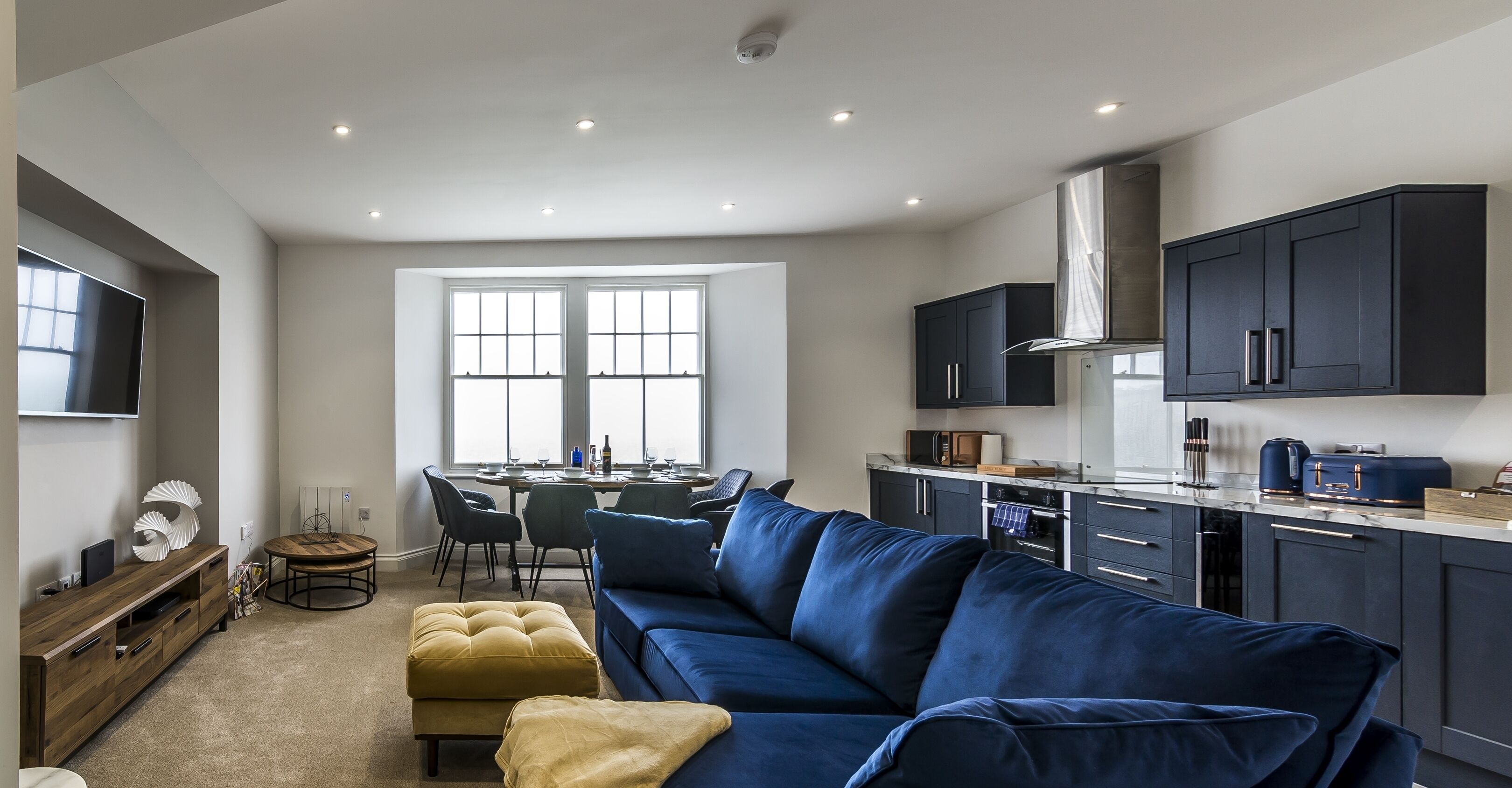 Căn hộ (2 Bedrooms) | Khu phòng khách | TV màn hình phẳng 