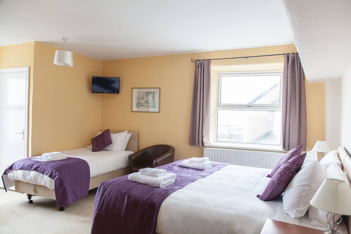 Triple Room (The Exe) | Desk, blackout drapes, iron/ironing board (on request), WiFi (free)