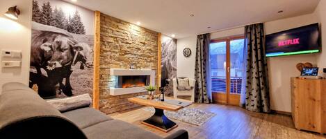 Appart'hôtel Romantique, 1 chambre, vue montagne (Kienberg) | Coin séjour