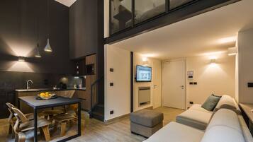 Appartement, 1 slaapkamer (14) | Woonkamer | Lcd-televisie