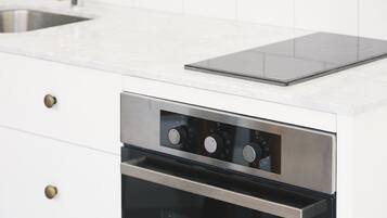 Comfort Villa, 2 Bedrooms | Private kitchen | Full-sized fridge, oven, stovetop, coffee/tea maker