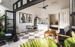 Honeymoon Villa, 1 Bedroom | Living area | 40-inch flat-screen TV with cable channels, Smart TV - Villa Chino (Seminyak)