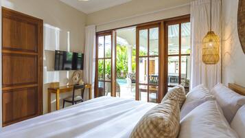 Biệt thự Exclusive, 2 phòng ngủ | 2 phòng ngủ, két bảo mật tại phòng, bàn, bàn ủi/dụng cụ ủi quần áo