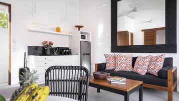 Honeymoon Villa, 1 Bedroom | Private kitchenette | Full-sized fridge, microwave, stovetop, coffee/tea maker