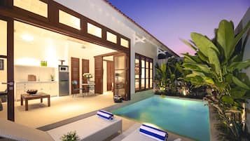 Front of property – evening/night