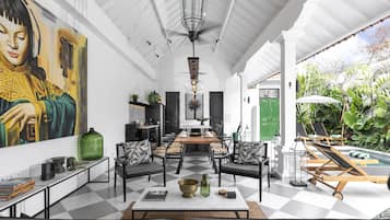 Luxury Villa, 2 Bedrooms | Living area | 40-inch LCD TV with cable channels, TV