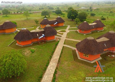 Acaki Lodge, a half way resting place between Murchison Falls NP & Kidepo VNP