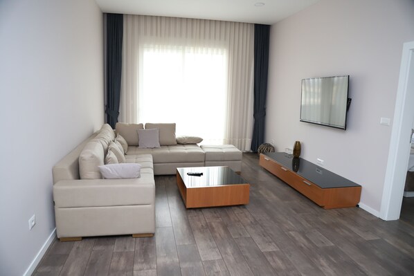 Basic-Apartment | Wohnzimmer | Flachbildfernseher