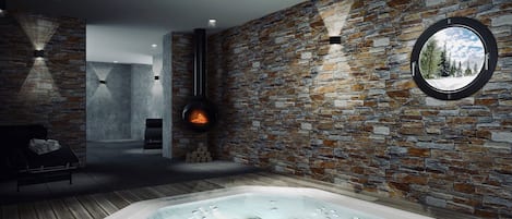 Couples treatment room(s), sauna, hot tub, steam room, body treatments