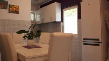 Villa (Five-Bedroom Villa with Pool) | Private kitchen | Fridge, coffee/tea maker, electric kettle, cleaning supplies