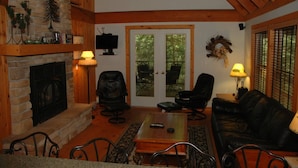 Chalet rustique Confort | Aire de séjour