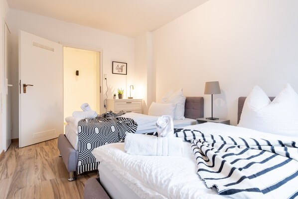 비즈니스 아파트 (incl. cleaning fee) | 노트북 작업 공간, 다리미/다리미판, 무료 WiFi, 침대 시트