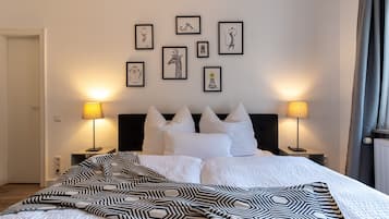 City-Apartment (incl. cleaning fee) | 2 Schlafzimmer, Minibar, laptopgeeigneter Arbeitsplatz