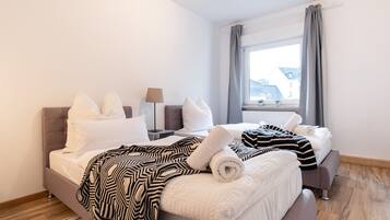 City-Apartment (incl. cleaning fee) | 2 Schlafzimmer, Minibar, laptopgeeigneter Arbeitsplatz