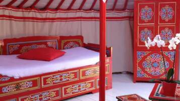 Cabana família | 1 quarto, frigobar, individualmente decorados