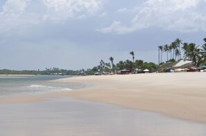 Plage, chaises longues, serviettes de plage