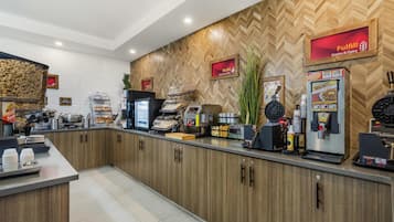 Free daily buffet breakfast