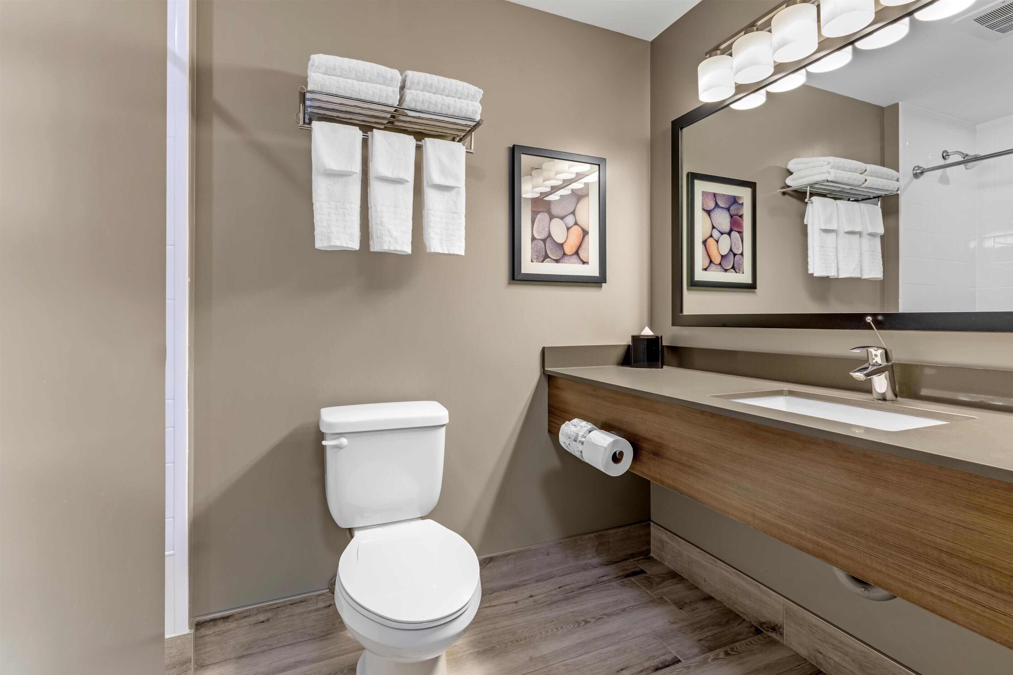 Suite, 2 Queen Beds, Non Smoking, Refrigerator & Microwave (with Sofabed) | Bathroom