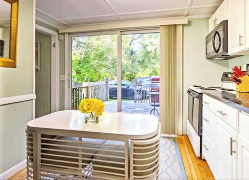 A Private Home Near Narragansett Beach & Scarborough has a great outdoor Firepit ! Everything is within a short drive and will make for a wonderful family vacation !