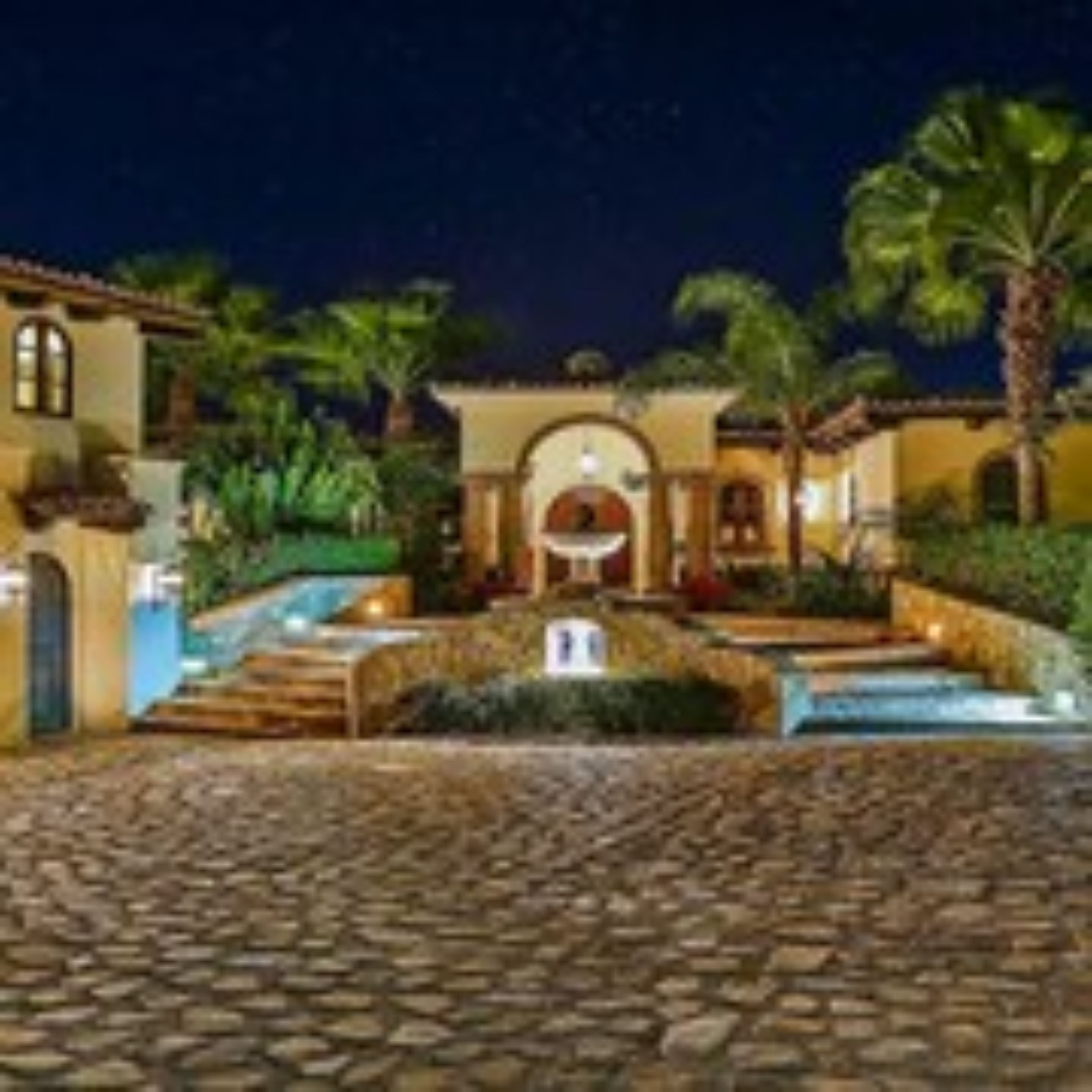 Front of property - evening/night