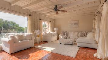 TV connectée, cheminée, baby-foot, table de tennis de table