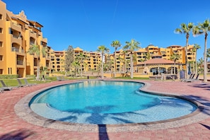 A heated pool