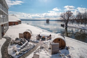 Salas de tratamiento para parejas y sauna 