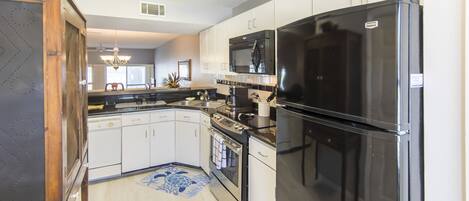 Microwave, oven, stovetop, dishwasher