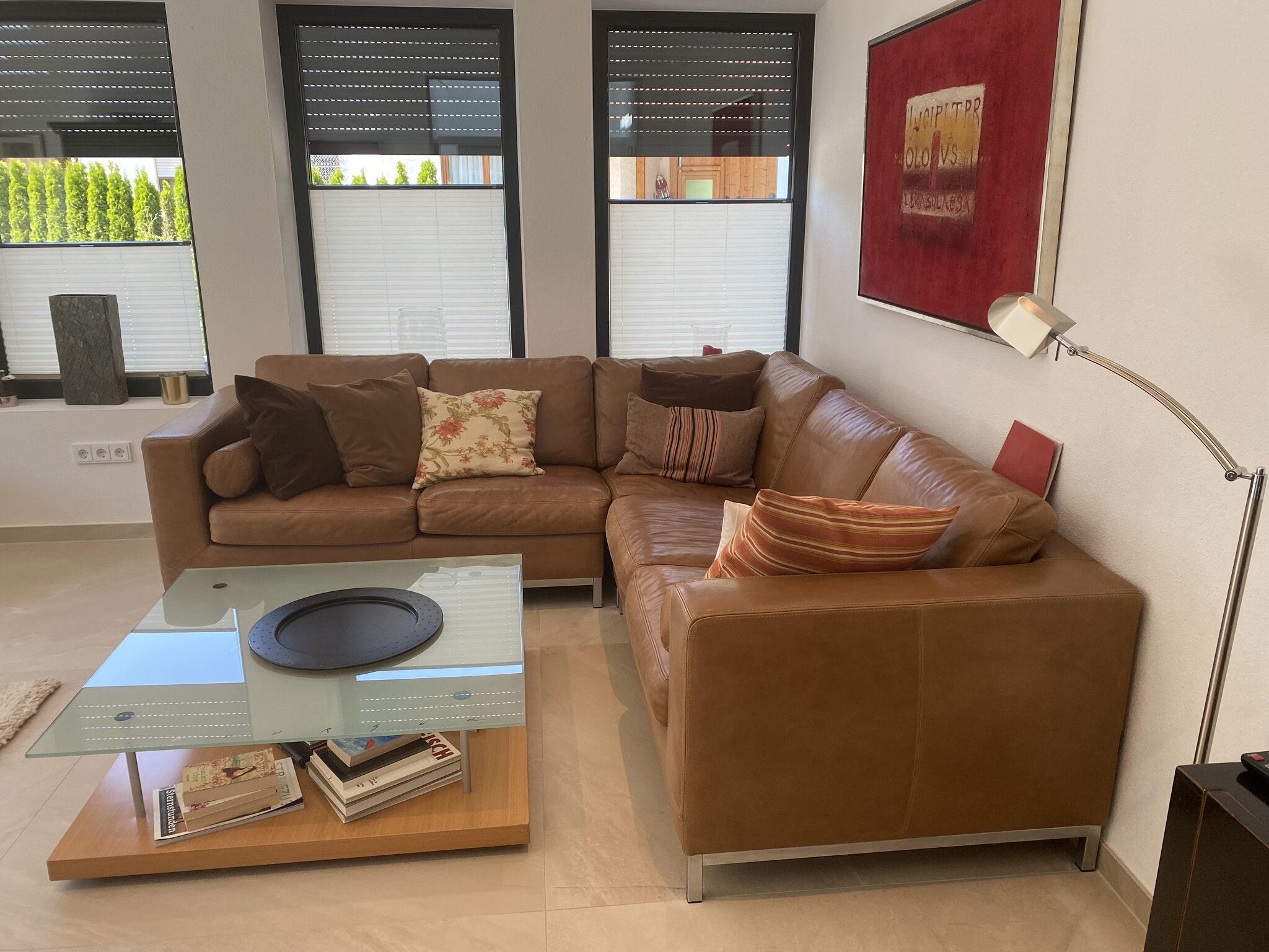 Ferienwohnung für 2 - 3 Personen, Terrasse, 90 qm-Wohnzimmer