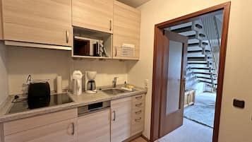 KĂŒhlschrank, Mikrowelle, Herdplatte, GeschirrspĂŒler