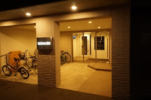 A building entrance with a sign reading "Lichtrare Hotel". - Kikusui Mark's apartment (Sapporo)