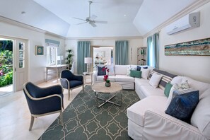 Villa, 3 Bedrooms | Living area | 36-inch TV with cable channels