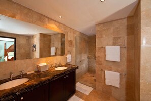 Condo, 2 Bedrooms | Bathroom | Towels - Coral Cove 3 - Green Flash Blue Sky Luxury (Paynes Bay)