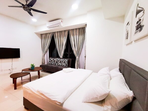 1 Schlafzimmer, Bügeleisen/Bügelbrett, kostenloses WLAN, Bettwäsche