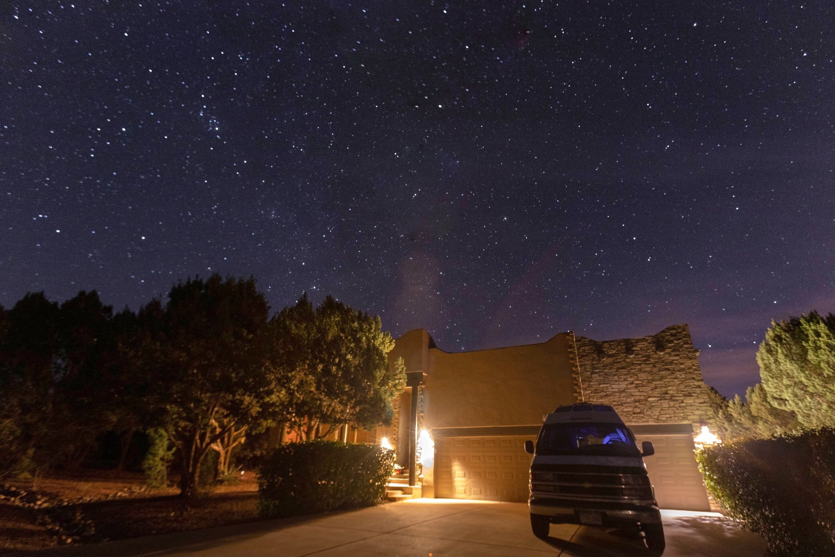 The night sky at the house is magic. 