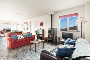 TV, fireplace - Duinin Cottage 2 bedroom house VRBO (County Kerry)