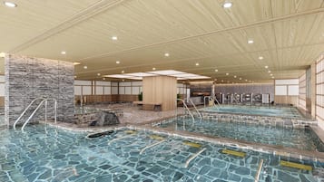 Salas de tratamiento para parejas, un sauna, baño turco, masajes