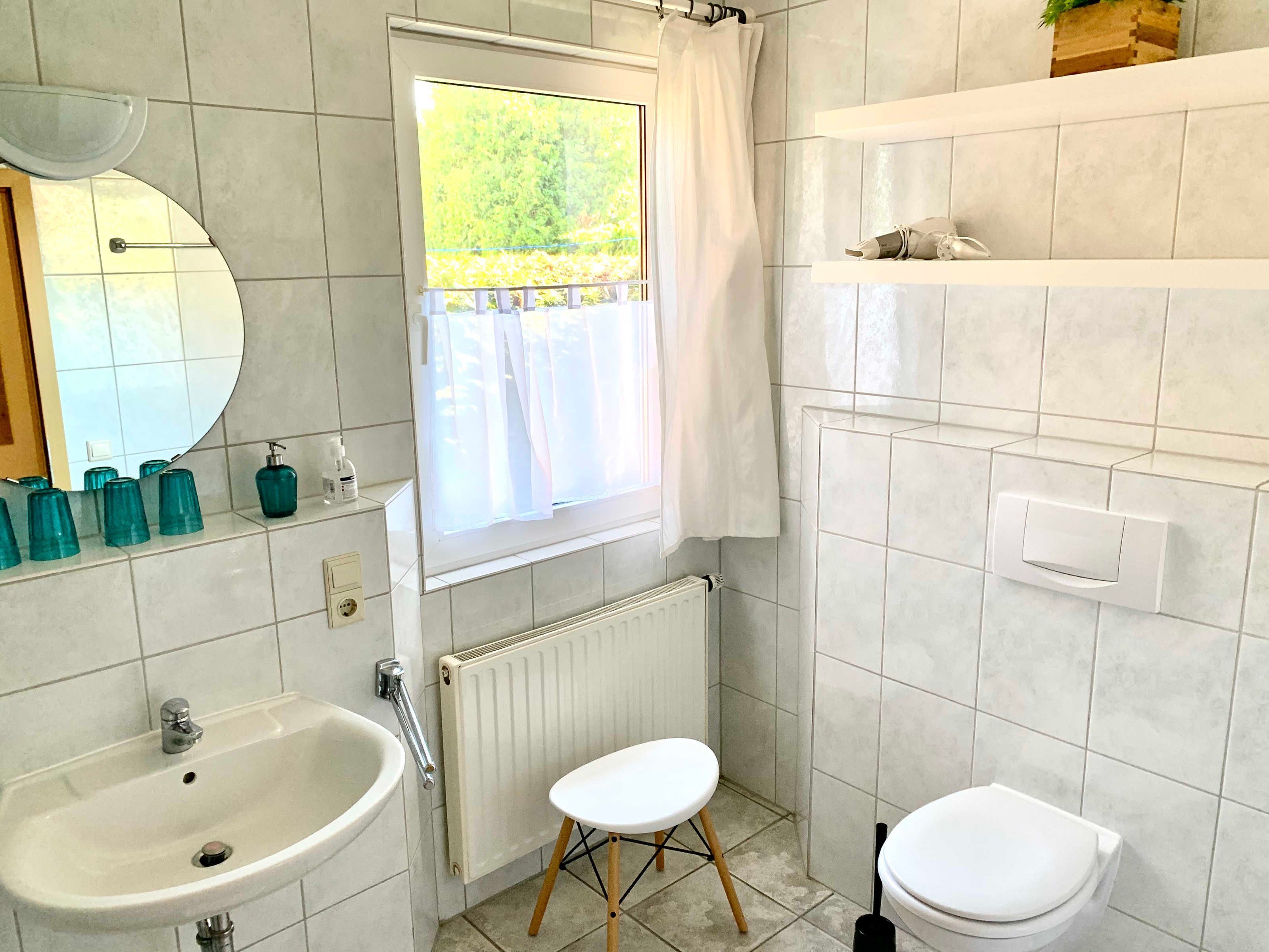 Dusche, Haartrockner, Seife