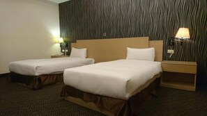 Desk, blackout curtains, soundproofing, free WiFi