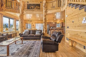 Télévision, cheminée, lecteur de DVD