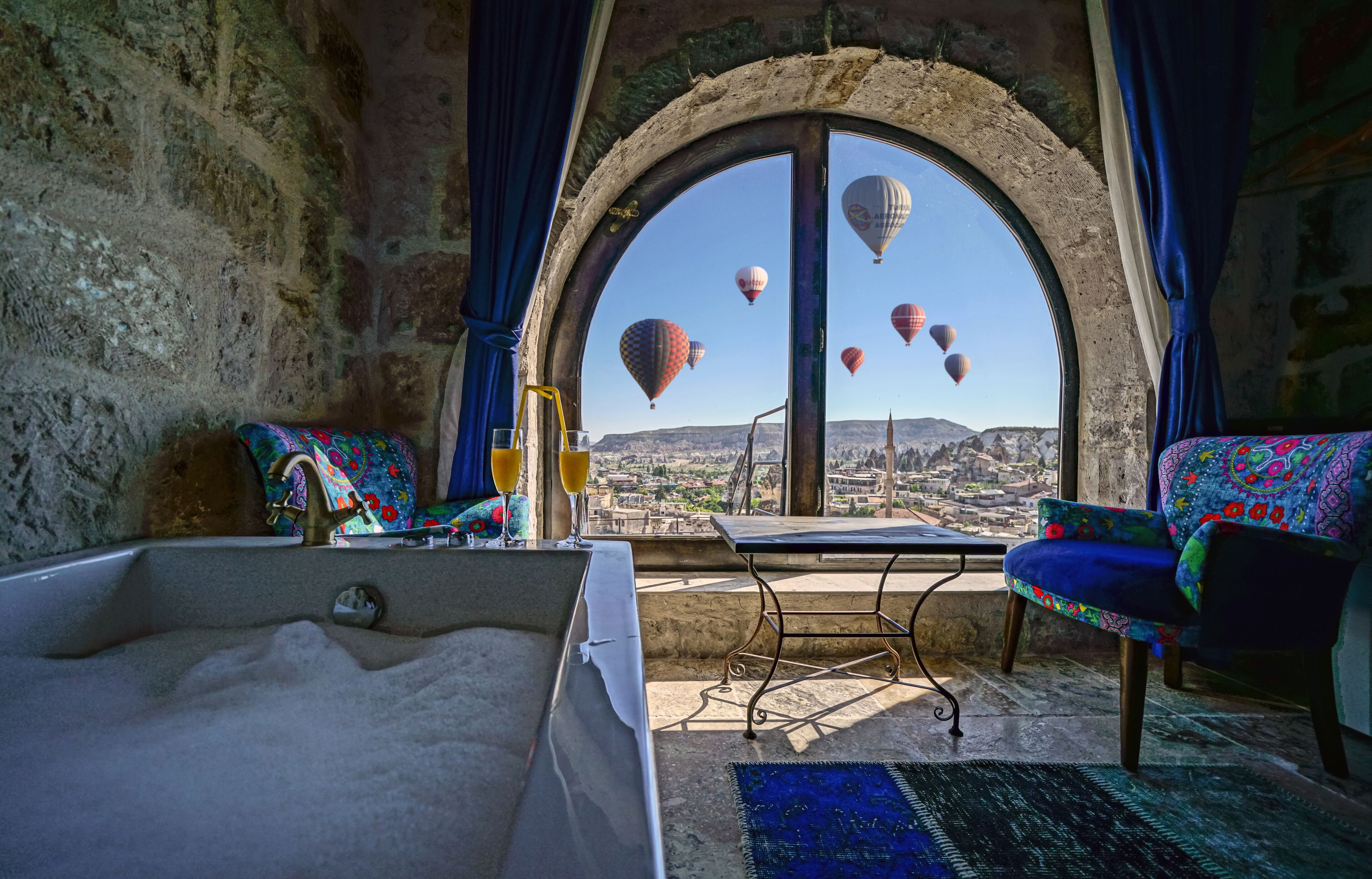 华丽双人房, 浴缸 (Balcony) | 按摩浴缸