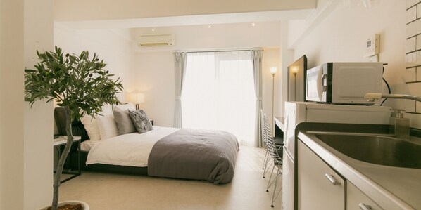 5-C | 1 bedroom, desk, iron/ironing board, free WiFi - Akebono 5-C (Naha)