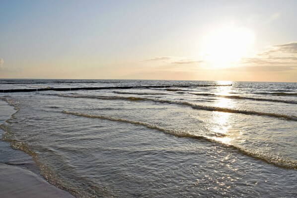 Vlak bij het strand