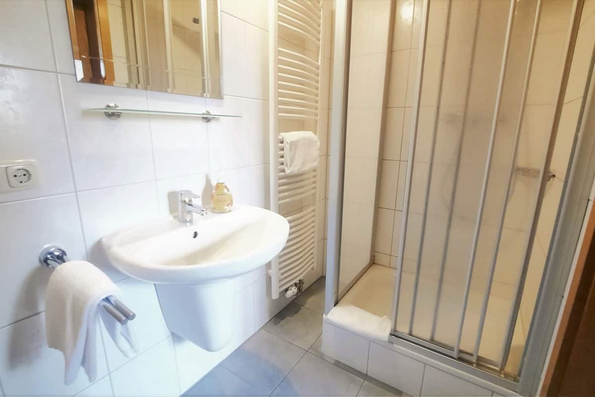 economy single room | bathroom | shower, free toiletries, towels