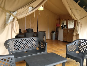 Terrace/patio - Camping le Confluent (Comblain-au-Pont)