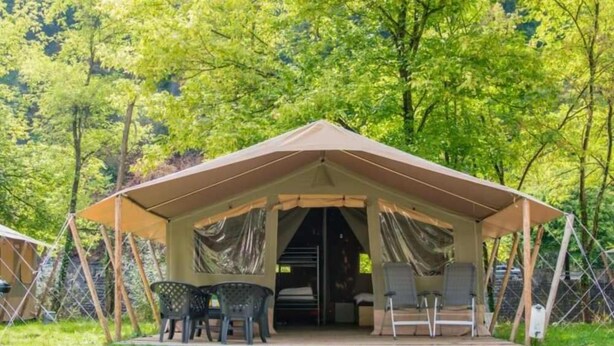 Tent (Safari tent 6 persons ) - Camping le Confluent (Comblain-au-Pont)