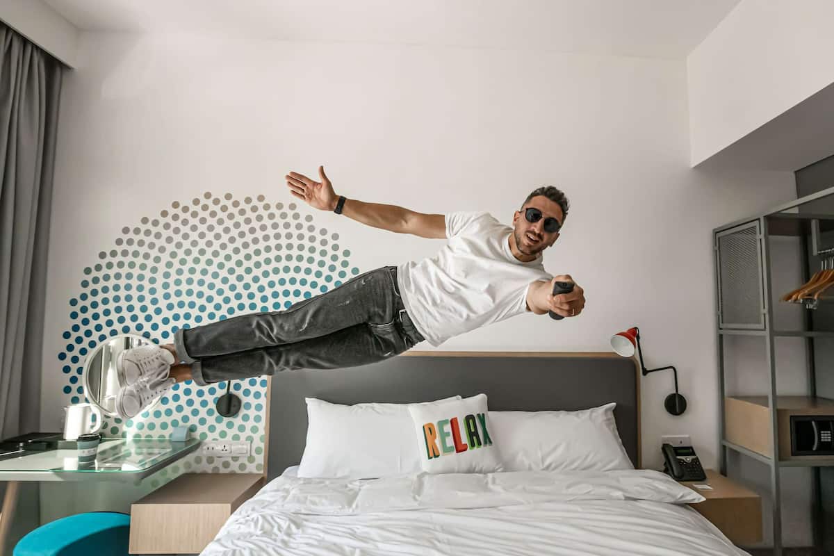 rover room free shuttle service to dubai mall, private beach | in-room safe, desk, laptop workspace, blackout curtains